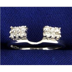 1/4 ct TW Diamond Ring Jacket in 14K White Gold