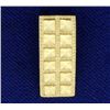 Image 1 : Modern Style Diamond Cut Pendant in 14K Yellow Gold