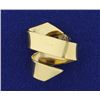 Image 2 : Unique Scroll Design Diamond Slide in 14K Yellow Gold
