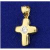Image 1 : Cross Pendant in 14K Yellow Gold