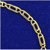 Image 2 : Designer Link 8 Inch Bracelet in 18K Yellow Gold