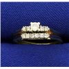 Image 1 : Diamond Wedding Ring Set in 14K Yellow Gold