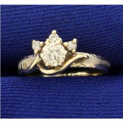 1/3ct TW Vintage Diamond Ring in 14K White Gold