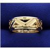 Image 1 : Unique 8mm Gold Wedding Band Ring