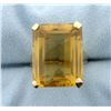 Image 1 : Large 20 Carat Citrine Ring