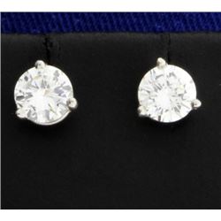 1.1ct TW Diamond Stud Earrings in Platinum