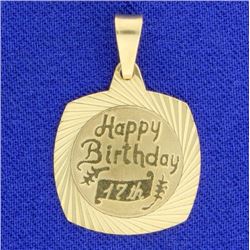 "Happy 17th Birthday" Pendant