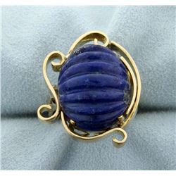 Cabochon Lapis Ring