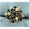 Image 1 : Diamond and Natural Sapphire Ring