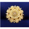 Image 1 : Over 1ct TW Champagne and White Diamond Ring