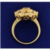 Image 3 : Over 1ct TW Champagne and White Diamond Ring