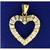1ct TW Diamond Heart Pendant
