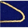 Image 2 : 16 1/4 Inch Triangular Curb Link Neck Chain