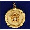 Image 1 : Diamond Rose Pendant