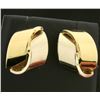 Image 3 : Ribbon Design White and Yellow Gold Earrings