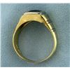 Image 3 : Men's Onyx Ring in 14k Gold