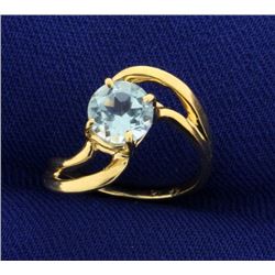 Child's Sky Blue Topaz Ring in 14k Gold