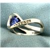 Image 2 : Diamond and Tanzanite Infinity Ring