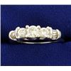 Image 1 : 1 ct TW Round and Baguette Diamond Ring