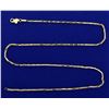 20 Inch Elongated Twist Link Neck Chain in 14k Gold