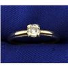 Image 1 : Vintage 1/5ct Solitaire Diamond Ring