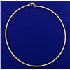Image 1 : Cable Necklace in 14k Yellow Gold