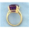 Image 3 : 12 ct Amethyst Ring in 14k Gold