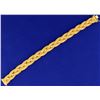 Image 1 : 18k Gold Designer Woven Link Bracelet