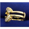 Image 2 : 1ct TW Baguette Diamond Ring Jacket in 14k Gold