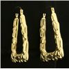 Image 2 : Unique Dangle Designer Earrings in 14k Gold