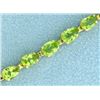 Image 2 : 18 Carat Peridot Bracelet in 14k Gold