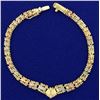 Rose, Yellow, and White 14k Gold Bracelet