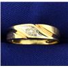 Image 1 : Diamond Band Ring in Yellow and White Gold
