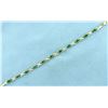 Image 1 : Over 2.75ct Emerald and Diamond Gold Bracelet