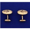 Image 1 : Rose Gold Masonic Cuff Links
