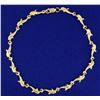Image 1 : 9 1/4 Inch Gold Dolphin Anklet