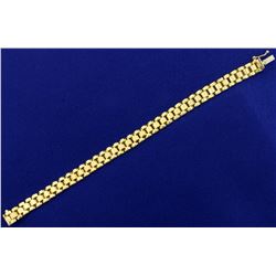 7 1/2 Inch Jubilee Link Bracelet in 10K Yellow Gold
