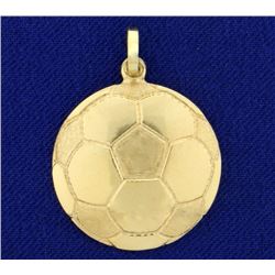 Soccer Ball Pendant in 14K Yellow Gold