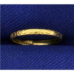 Gold Band Baby Ring in 10K Yellow Gold