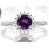 Image 1 : Starburst Amethyst Ring in Sterling Silver