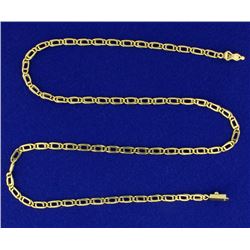 Designer Link 16 1/2 Inch Neck Chain in 18K Yellow Gold