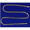 Image 1 : Designer Link 16 1/2 Inch Neck Chain in 18K Yellow Gold