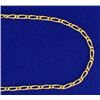 Image 2 : 23 1/2 Inch Elongated Linked Neck Chain in 18K Yellow Gold