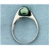 Image 3 : Tahitian Pearl Ring in 14K White Gold