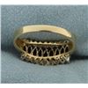 Image 4 : 1 ct TW Natural Sapphire and Diamond Ring in 14K Yellow Gold