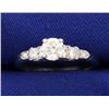 Image 1 : 2/3ct TW Diamond Engagement Ring in Platinum
