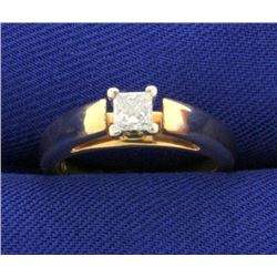 Princess Cut Diamond Solitaire Engagement Ring