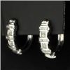 Image 1 : 1.5ct TW Diamond Hoop Earrings