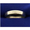 Men's White Gold Wedding Band Ring