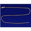 Image 1 : Italian Made 14 1/4 Inch Snake Link Neck Chain